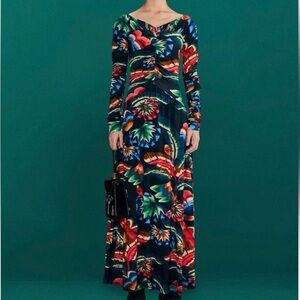 NWT Floral Long Sleeve Maxi Dress Sz S